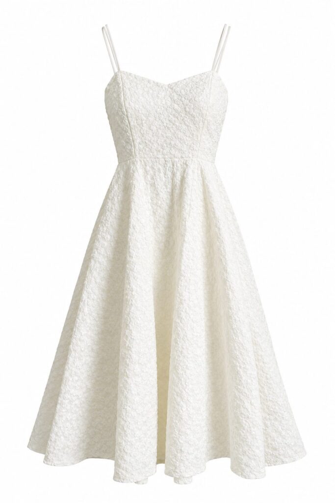 Ivory-white dress